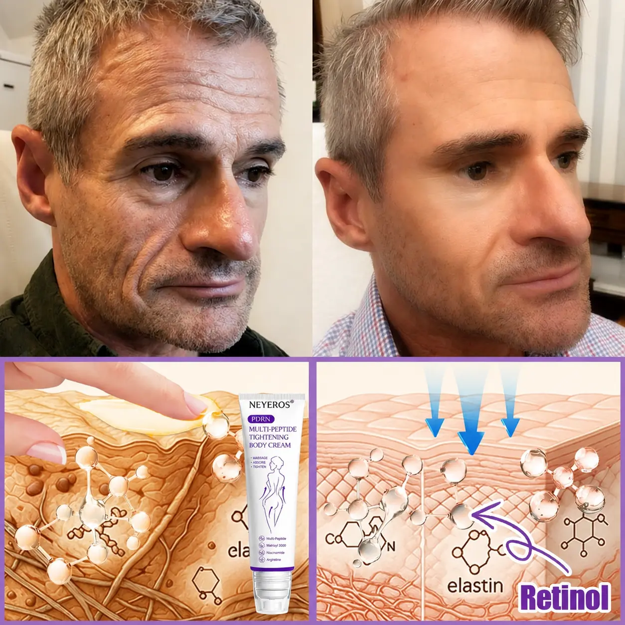 ๐ต๐๐๐๐๐๐ยฎ PDRN Multi-Peptide Massaging Body Roller Cream