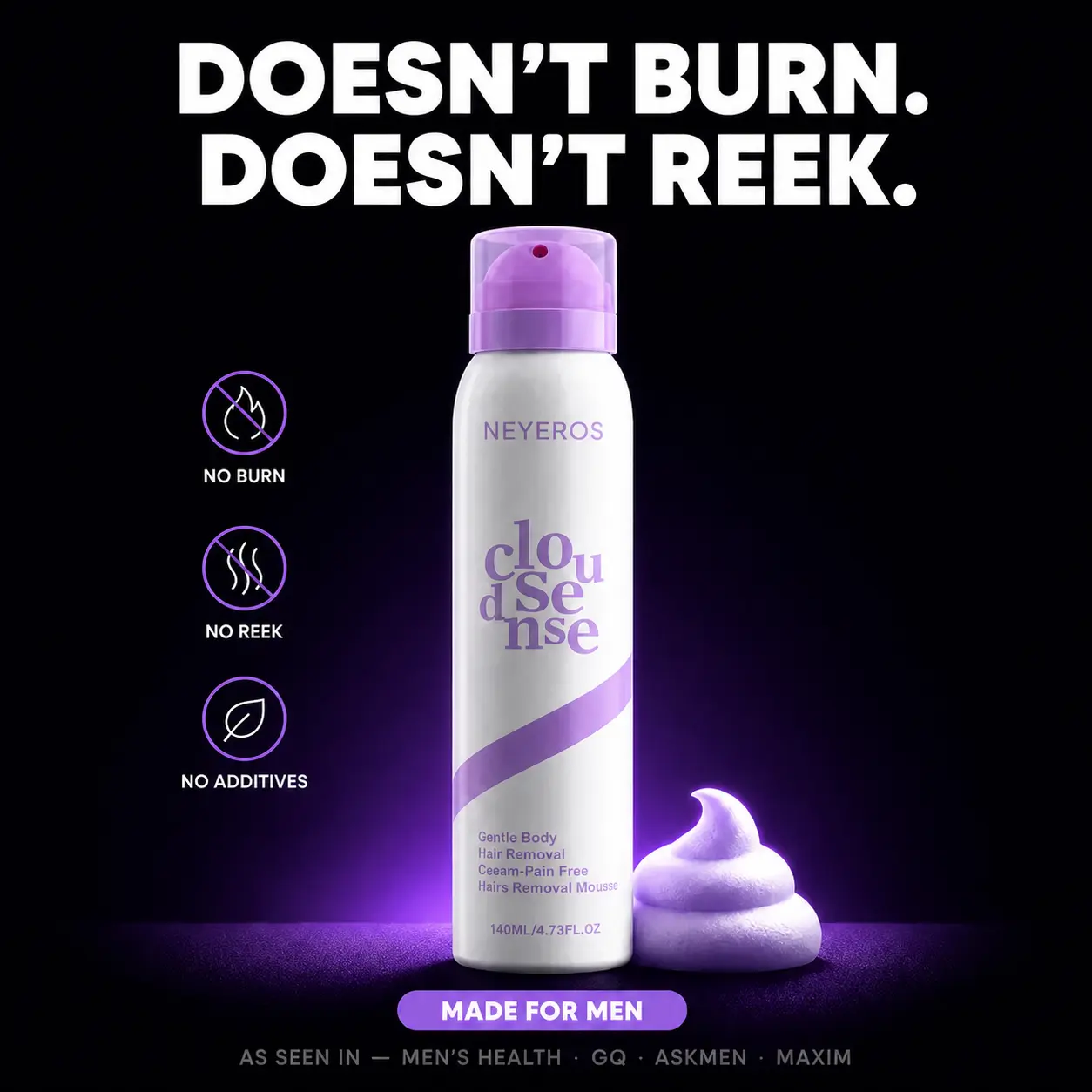 NEYEROS Men Premium Hair Removal Spray